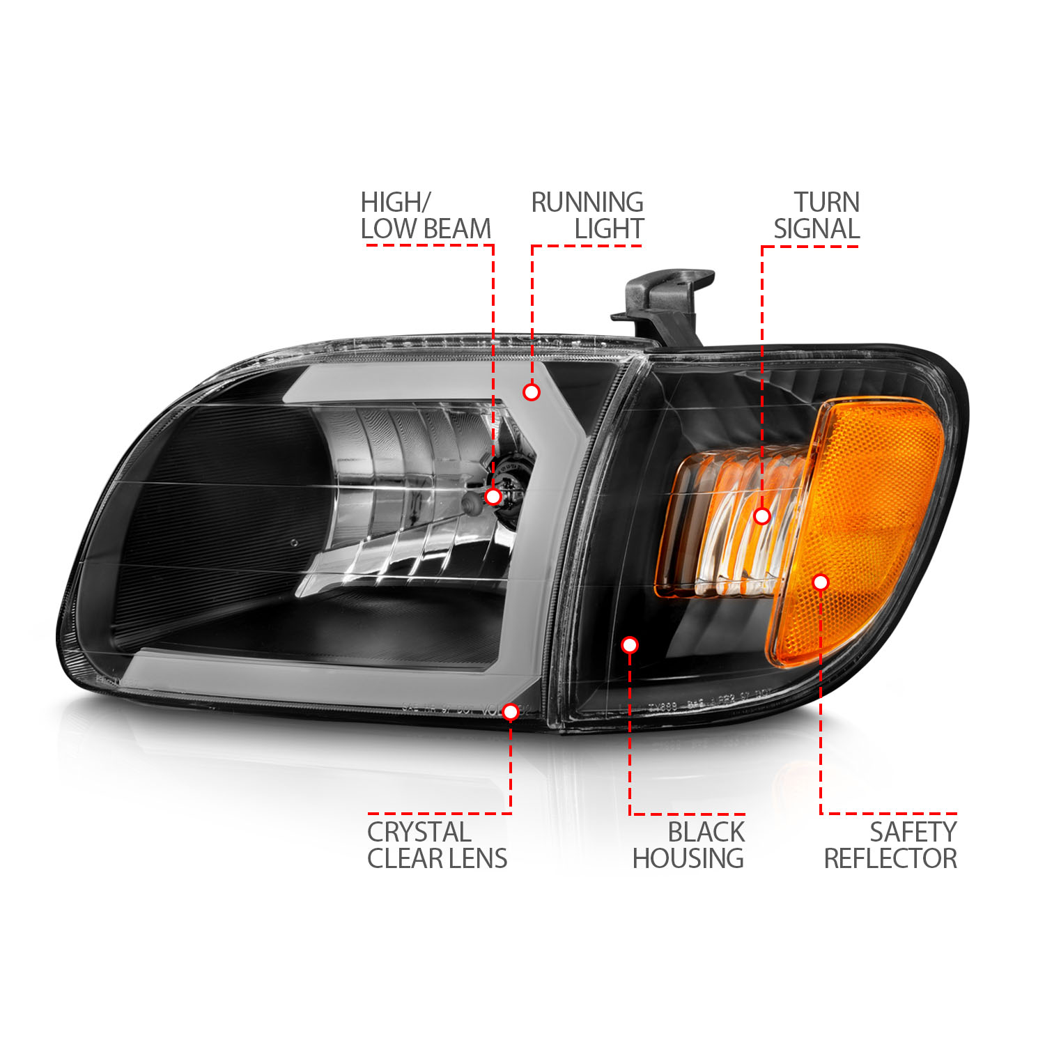 HEAD LIGHT SET ANZO