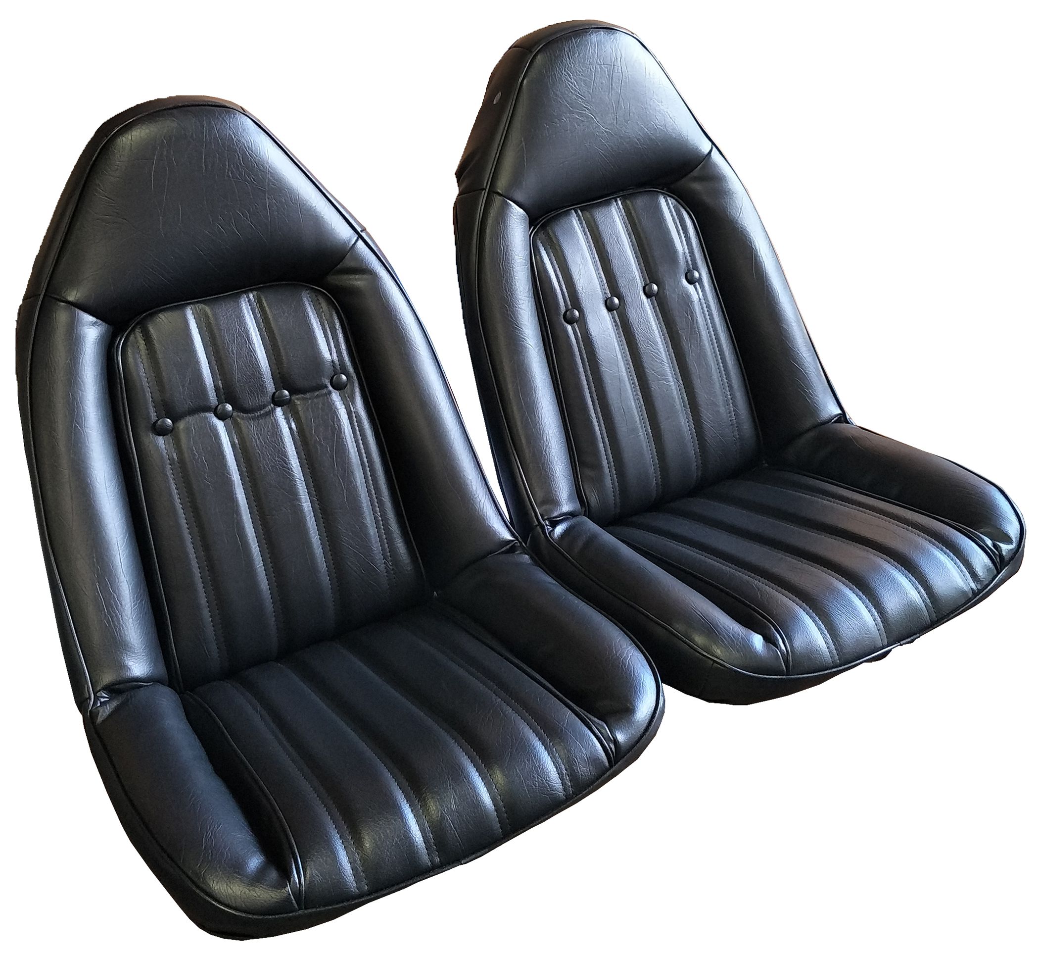1977 Chevrolet El Camino Seat Upholstery Front Swivel Buckets, White ...