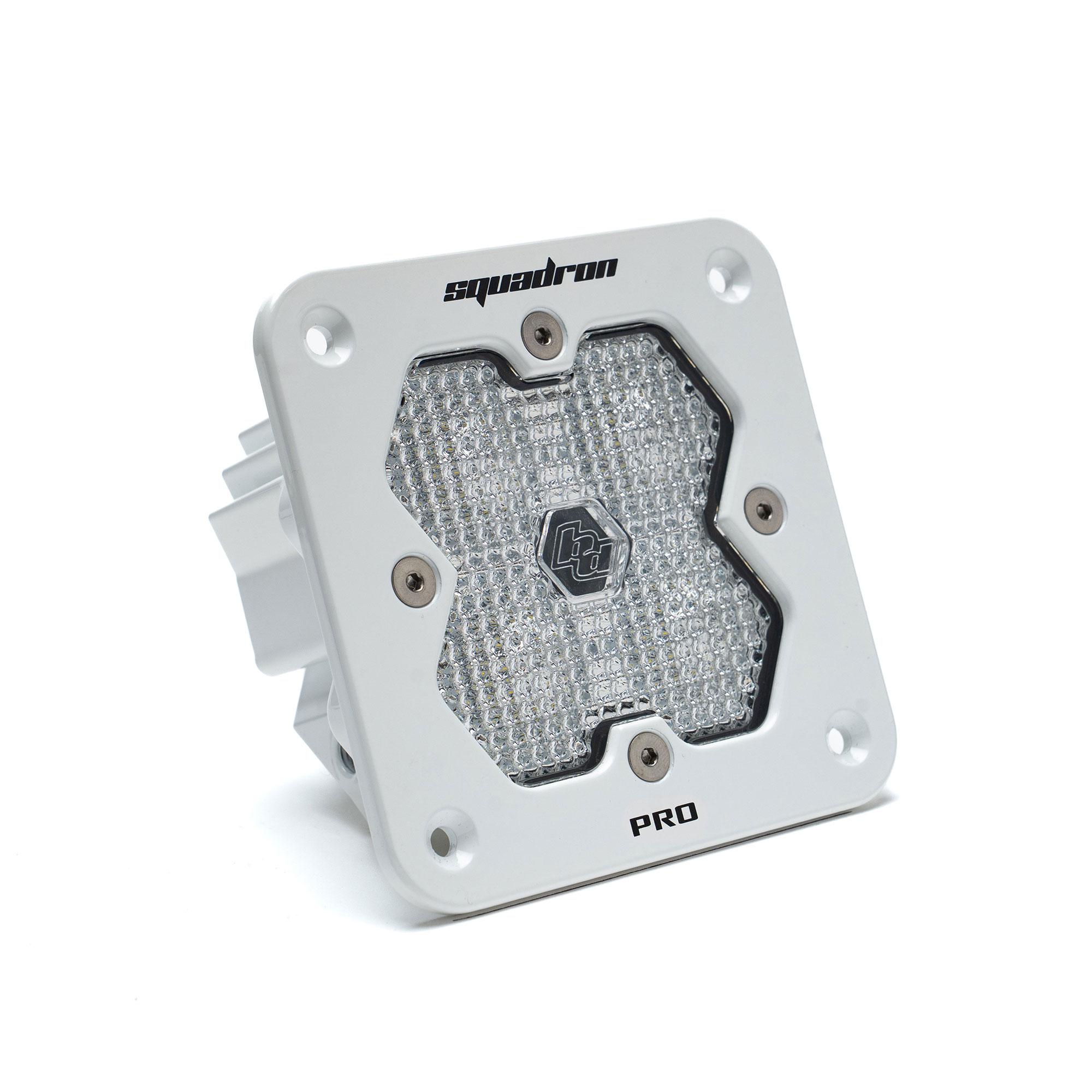 Baja Designs 49-1006-WT-2 Squadron 2.0 Pro White Flush Mount LED Auxiliary Light Pod