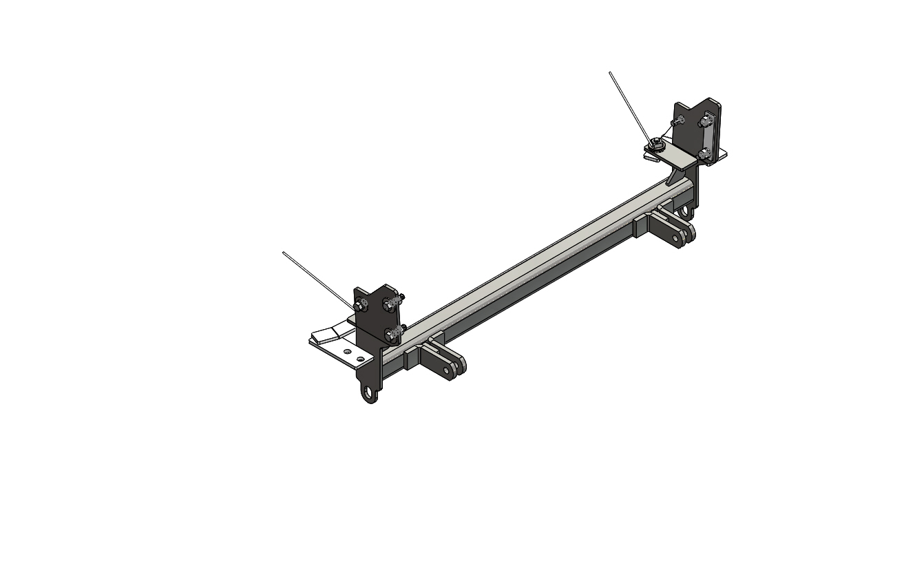 Blue Ox BX1110 - Tow Bar Base Plate, Black, Powder Coat
