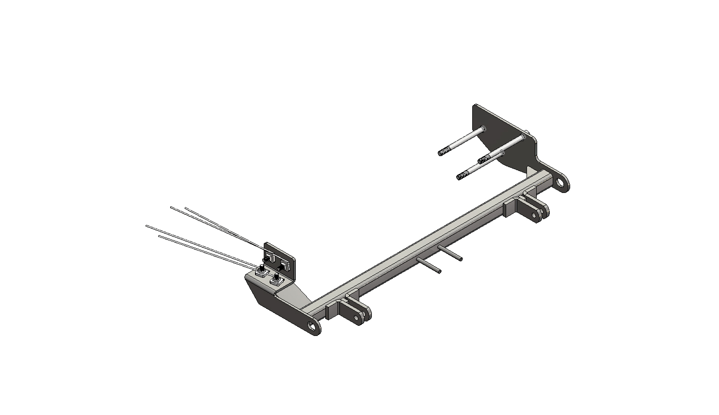 Blue Ox BX1118 - Tow Bar Base Plate, Black, Powder Coat