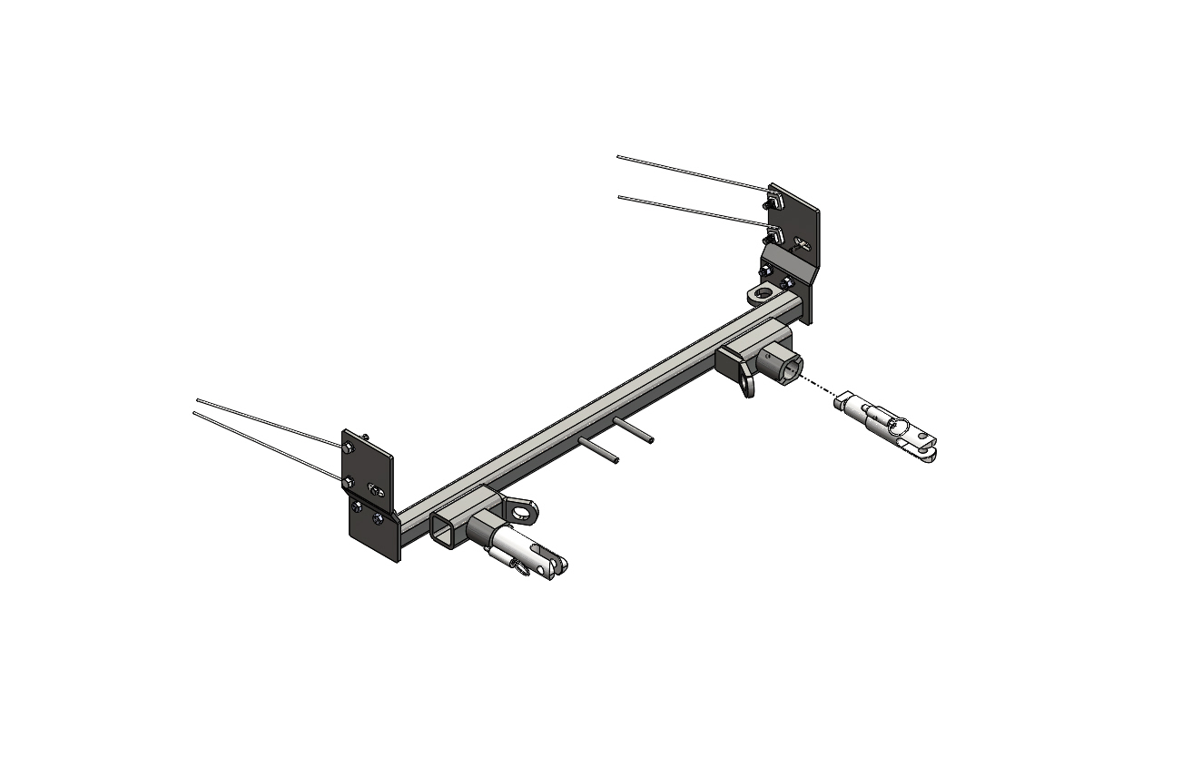 Blue Ox BX1123 - Tow Bar Base Plate, Black, Powder Coat