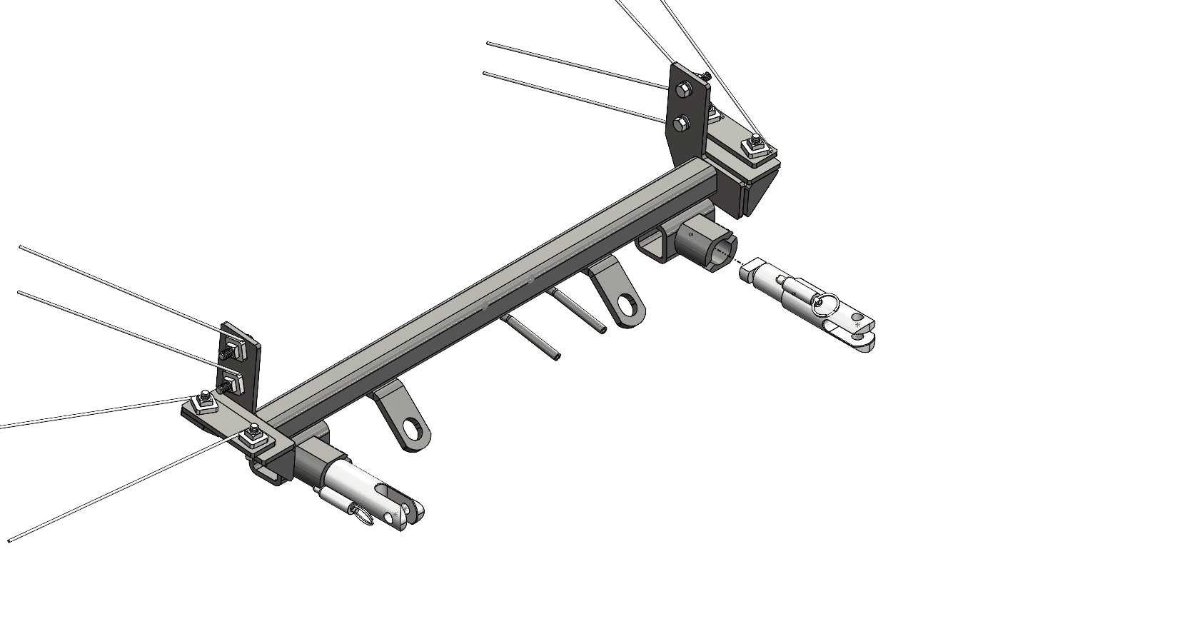 Blue Ox BX1125 - Tow Bar Base Plate, Black, Powder Coat