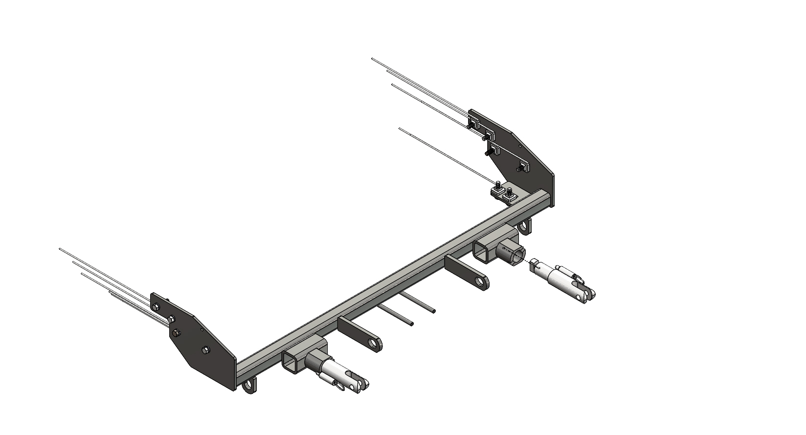 Blue Ox BX1129 - Tow Bar Base Plate, Black, Powder Coat