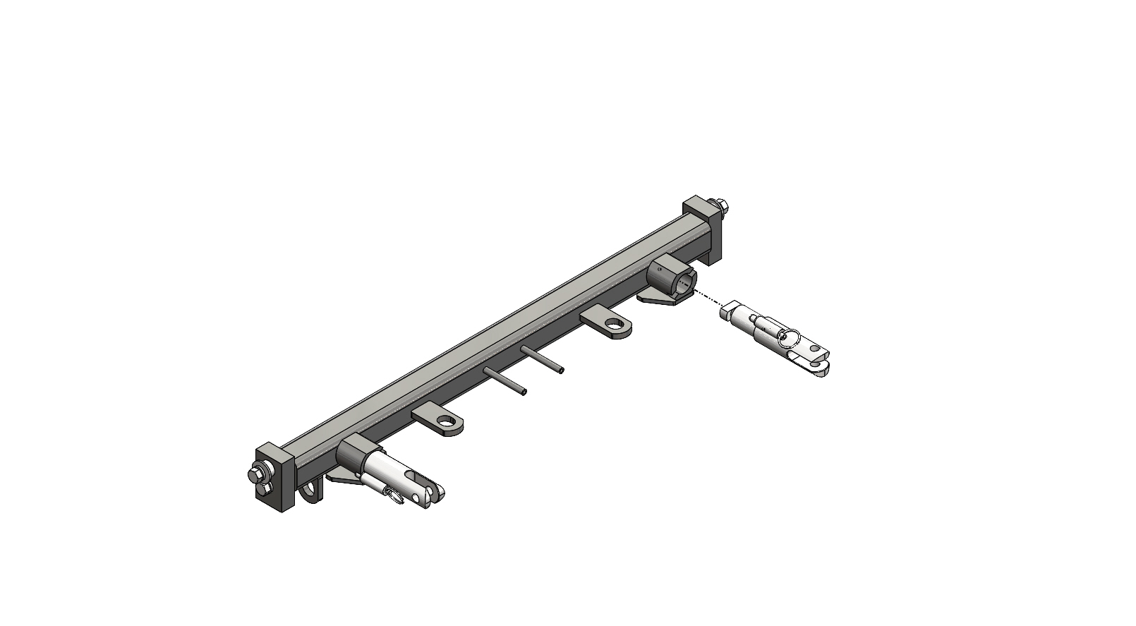 Blue Ox BX1133 - Tow Bar Base Plate, Black, Powder Coat