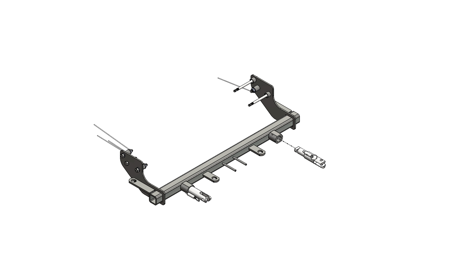 Blue Ox BX1137 - Tow Bar Base Plate, Black, Powder Coat