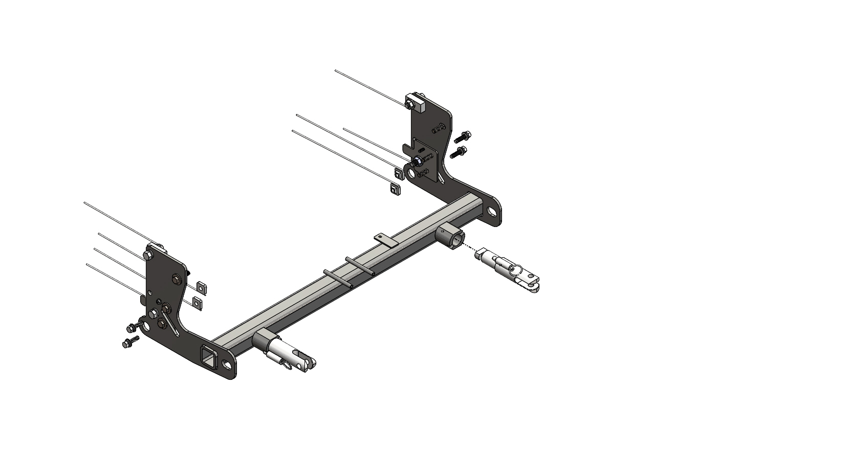 Blue Ox BX1145 - Tow Bar Base Plate, Powder Coat