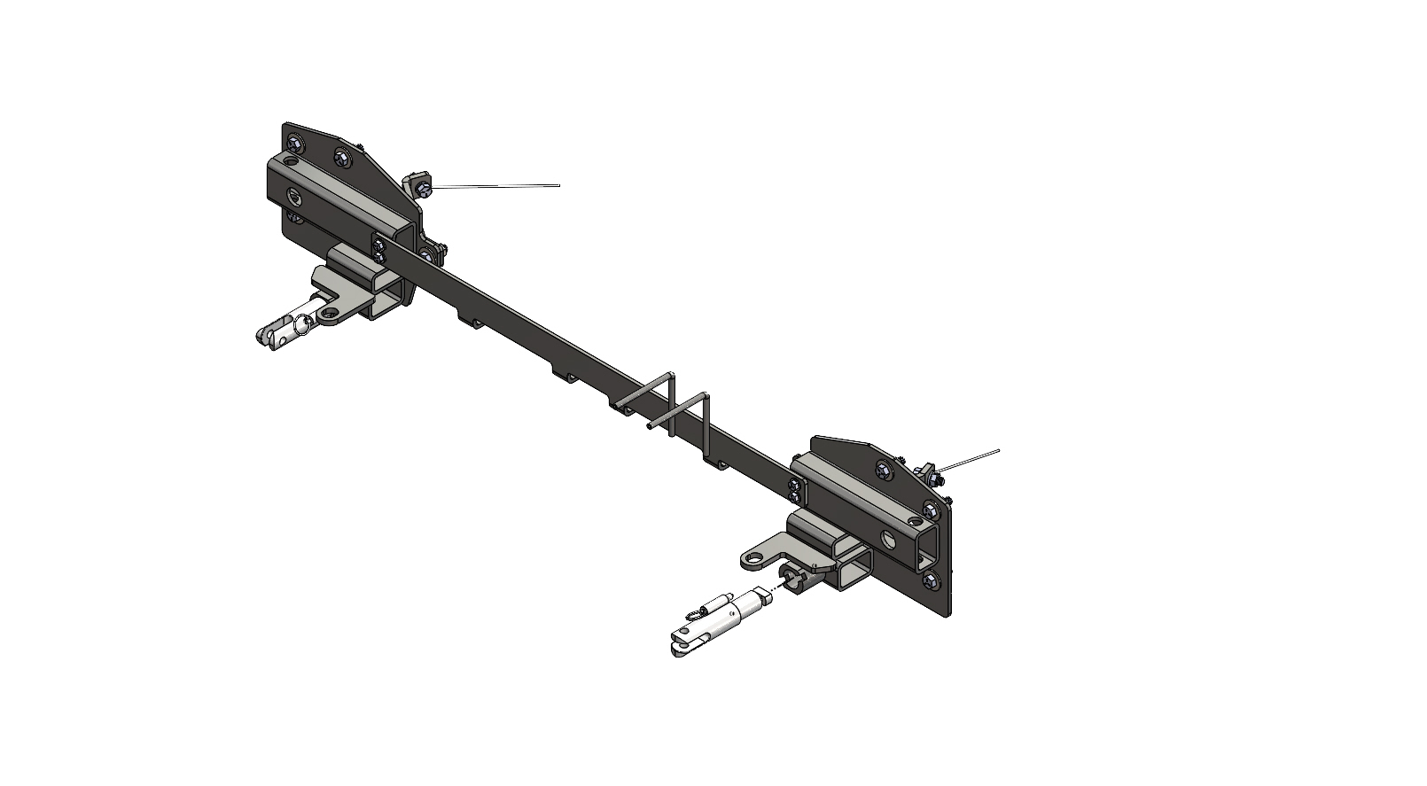 Blue Ox BX1152 - Tow Bar Base Plate, Black, Powder Coat