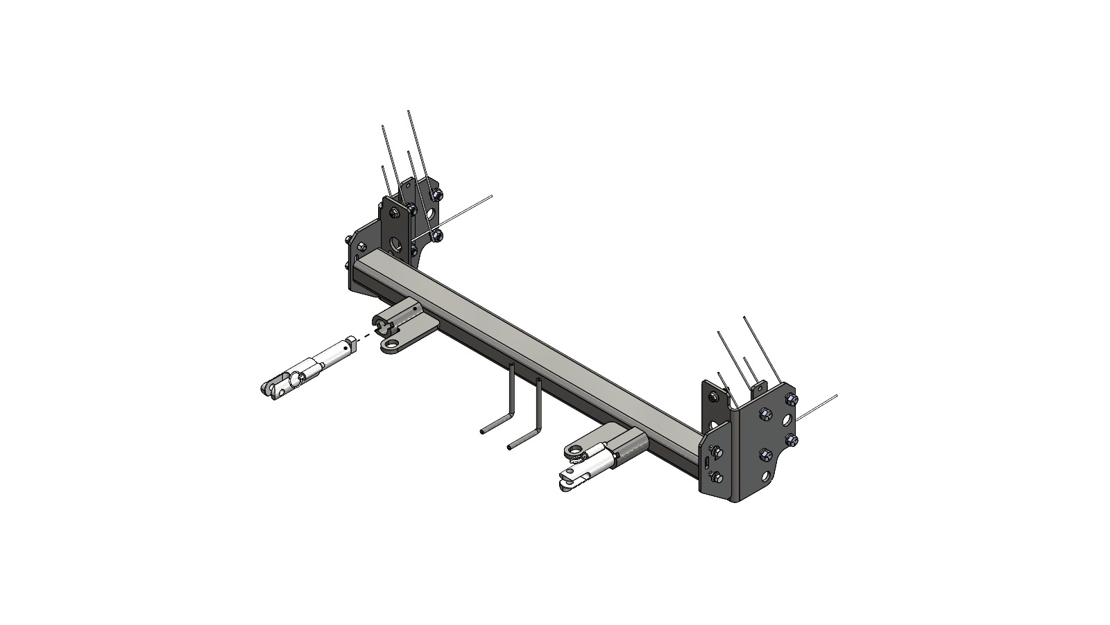 Blue Ox BX1154 - Tow Bar Base Plate, Powder Coat