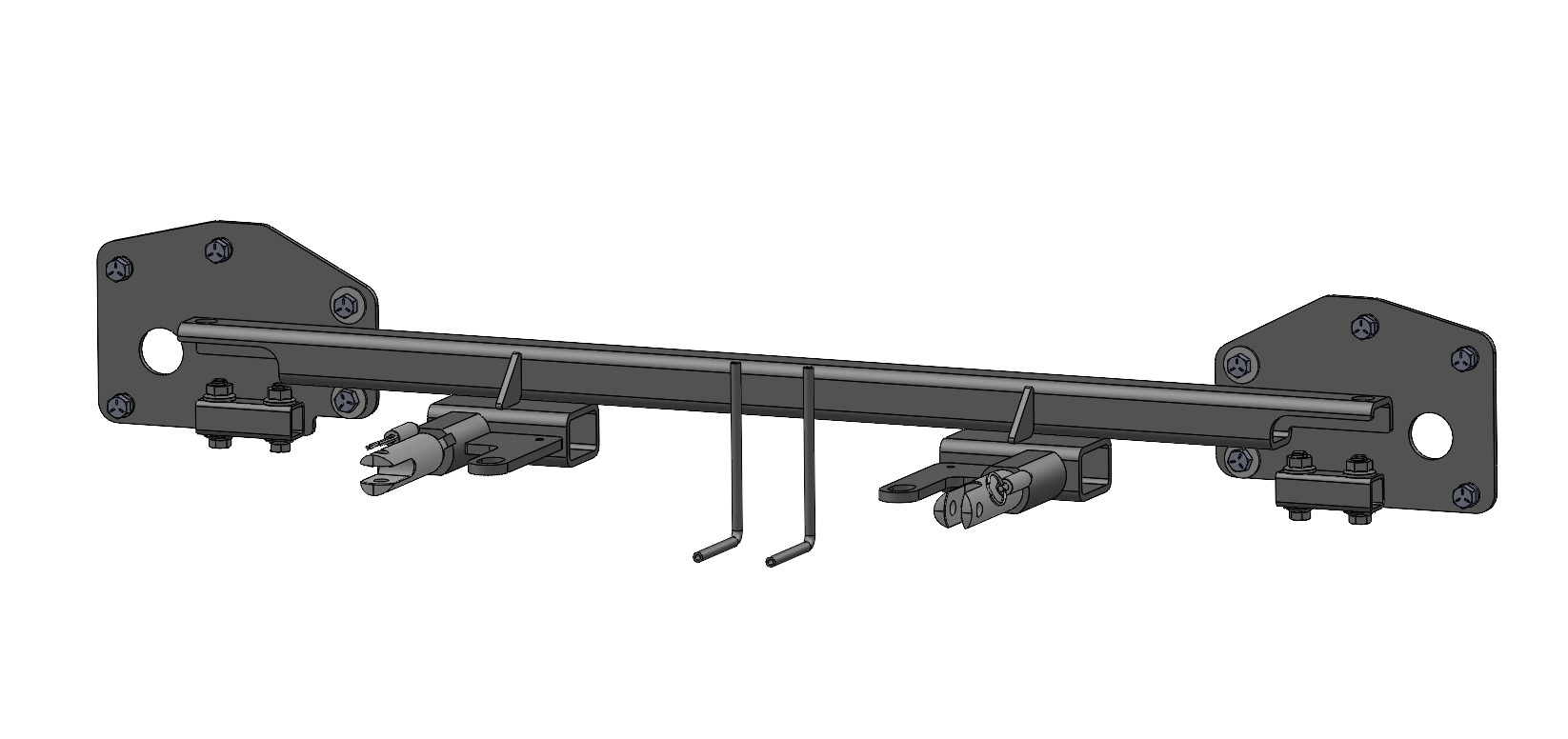 Blue Ox BX1157 - Tow Bar Base Plate, Black, Powder Coat