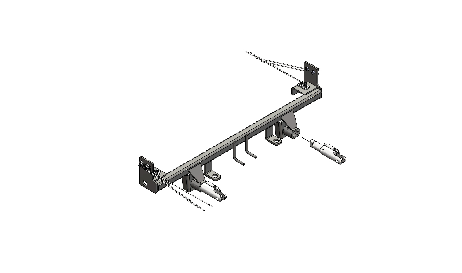 Blue Ox BX1304 - Tow Bar Base Plate, Black, Powder Coat