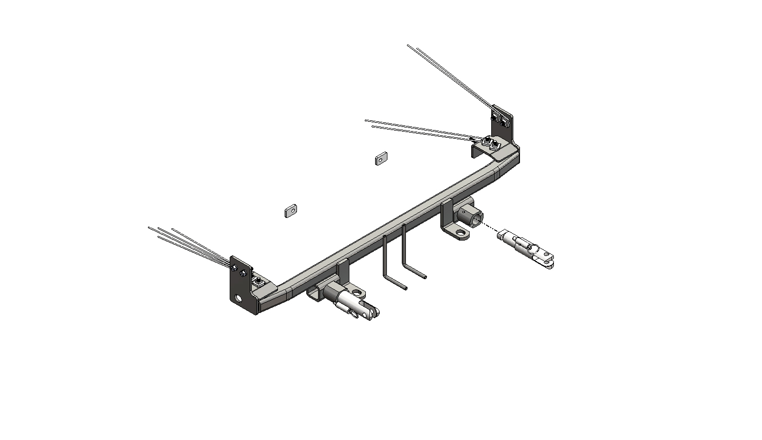 Blue Ox BX1307 - Tow Bar Base Plate, Black, Powder Coat