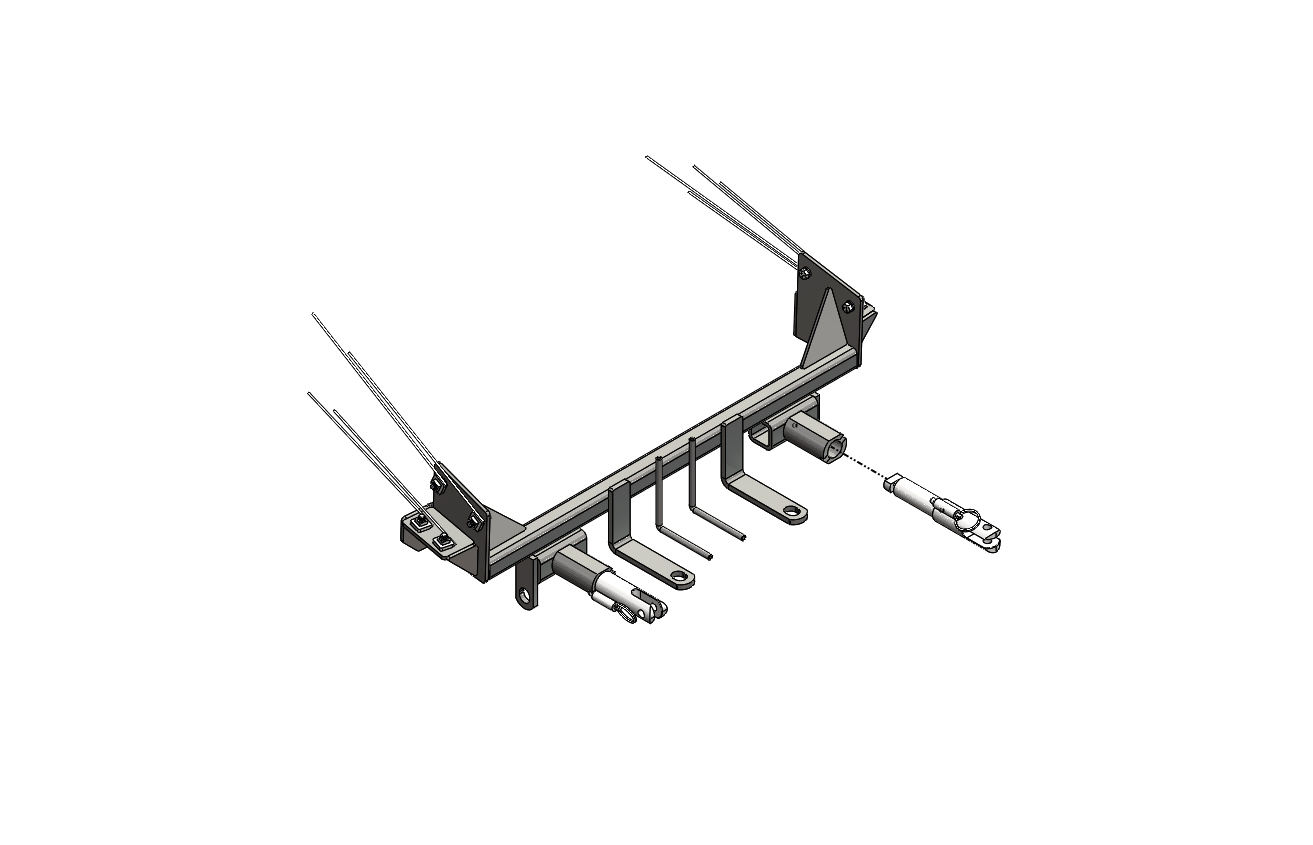 Blue Ox BX1308 - Tow Bar Base Plate, Black, Powder Coat