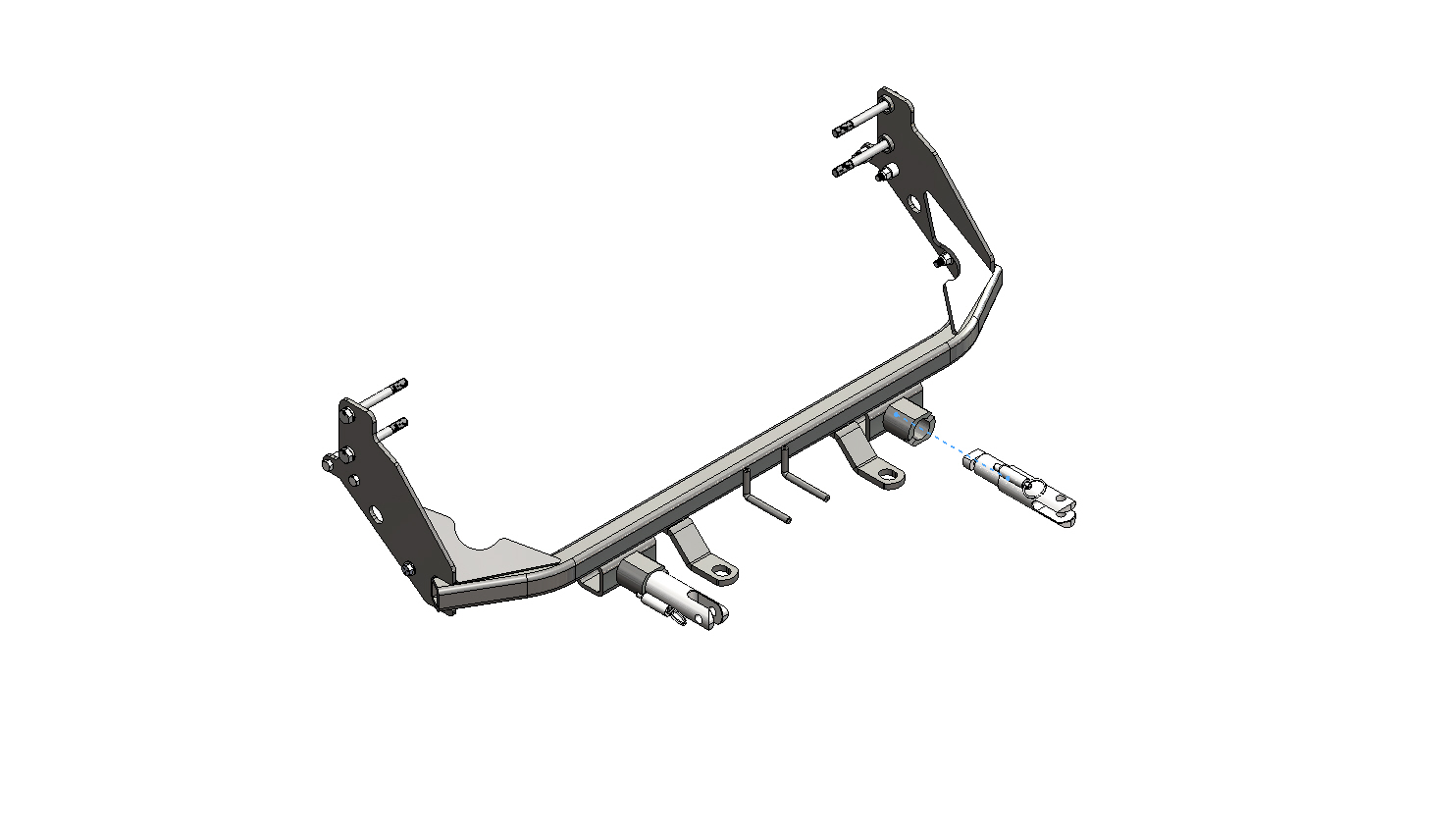 Blue Ox BX1312 - Tow Bar Base Plate, Black, Powder Coat
