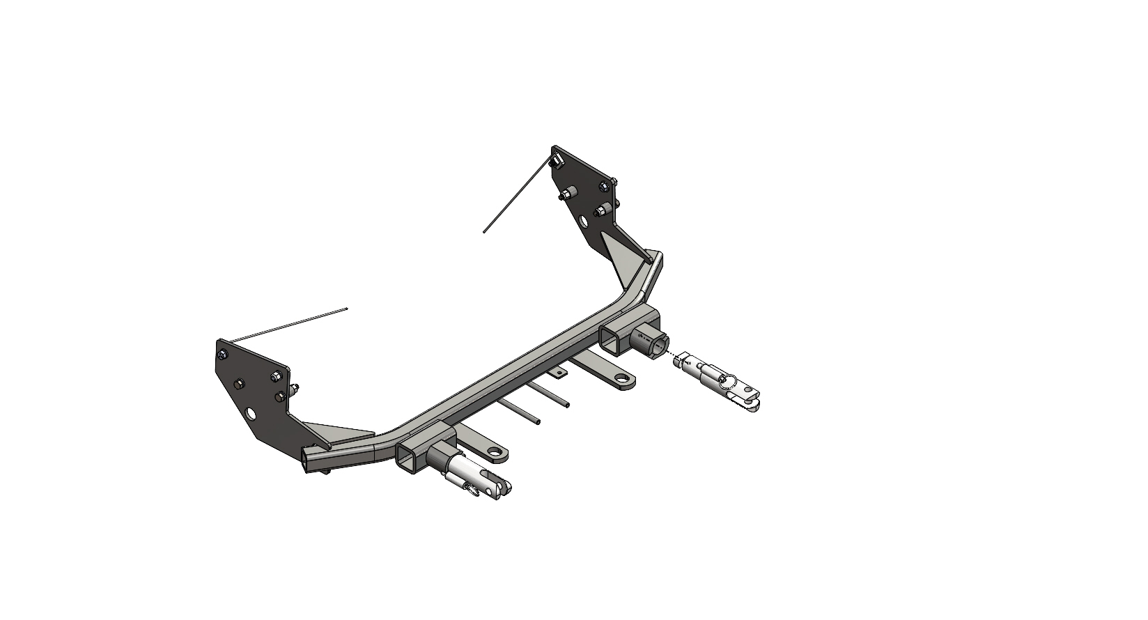 Blue Ox BX1314 - Tow Bar Base Plate, Black, Powder Coat