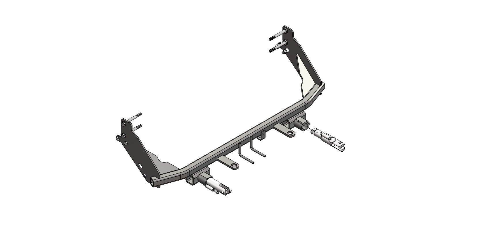 Blue Ox BX1315 - Tow Bar Base Plate, Black, Powder Coat