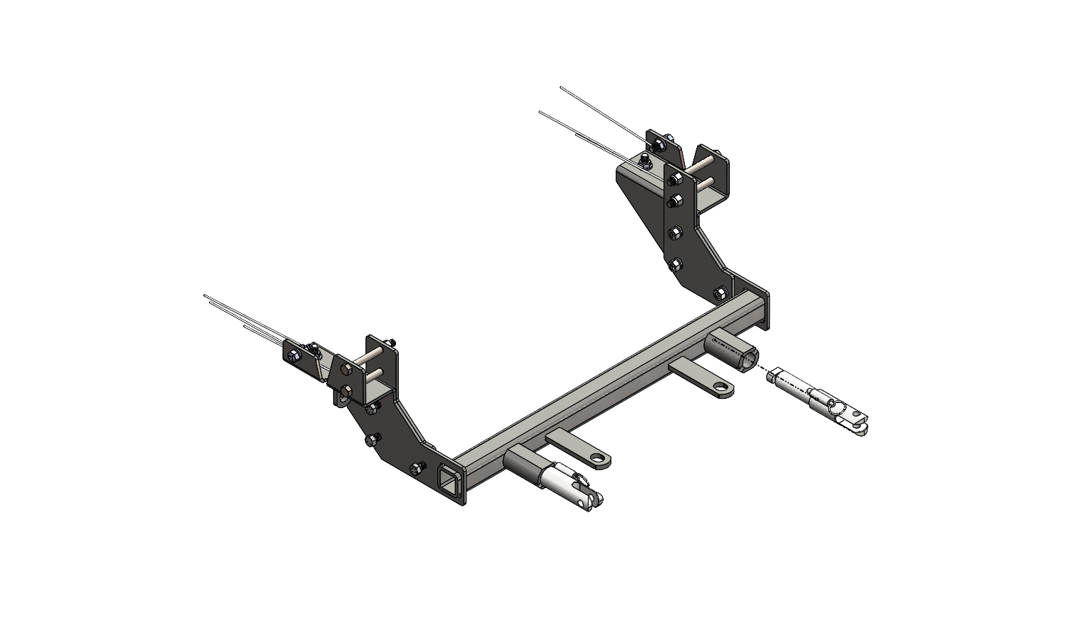 Blue Ox BX1705 - Tow Bar Base Plate, Black, Powder Coat