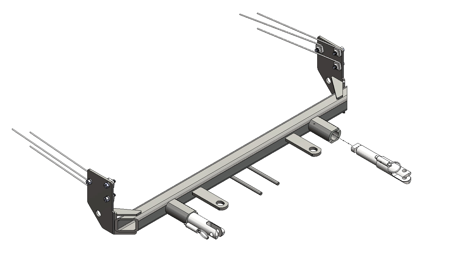 Blue Ox BX1725 - Tow Bar Base Plate, Black, Powder Coat
