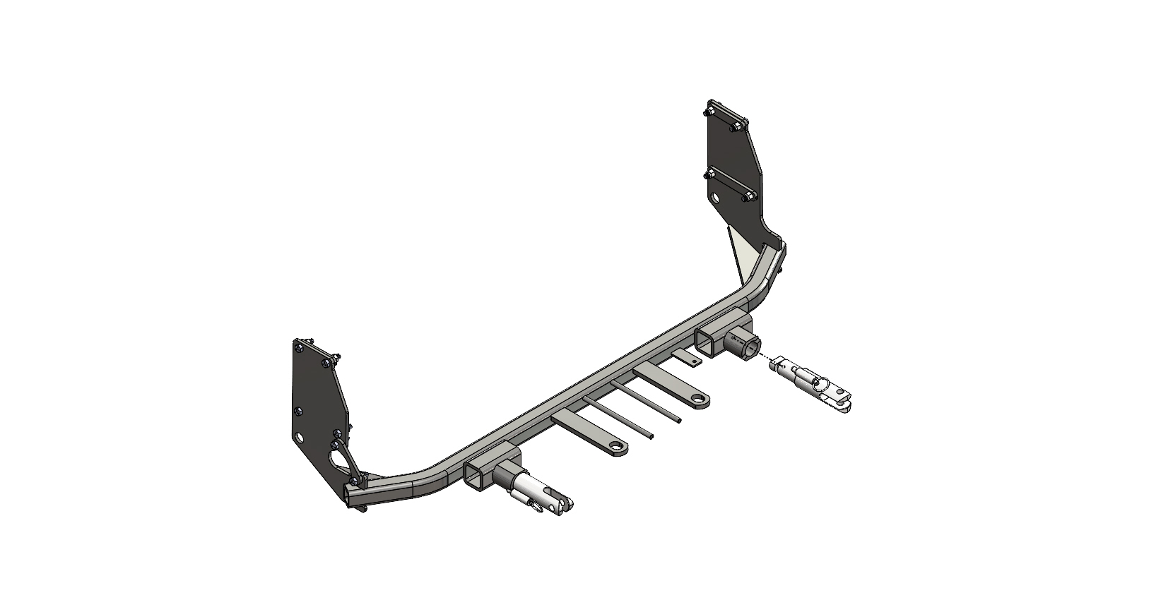 Blue Ox BX1727 - Tow Bar Base Plate, Black, Powder Coat