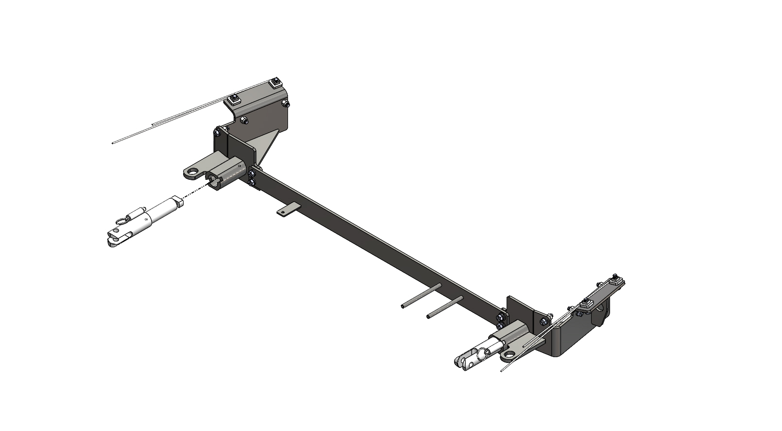 Blue Ox BX1734 - Tow Bar Base Plate, Black, Powder Coat