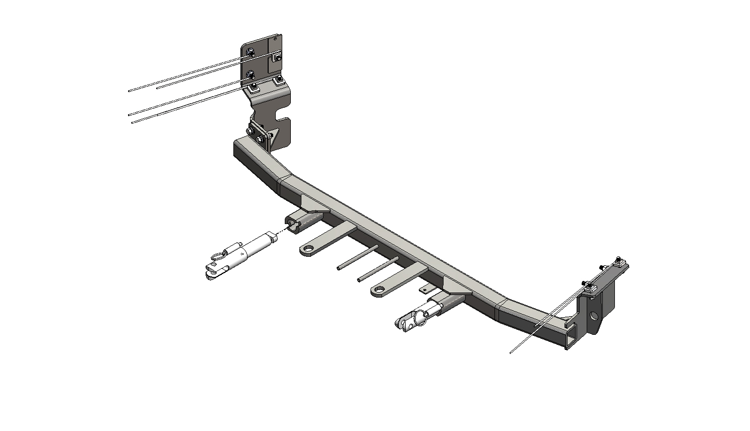 Blue Ox BX1735 - Tow Bar Base Plate, Black, Powder Coat