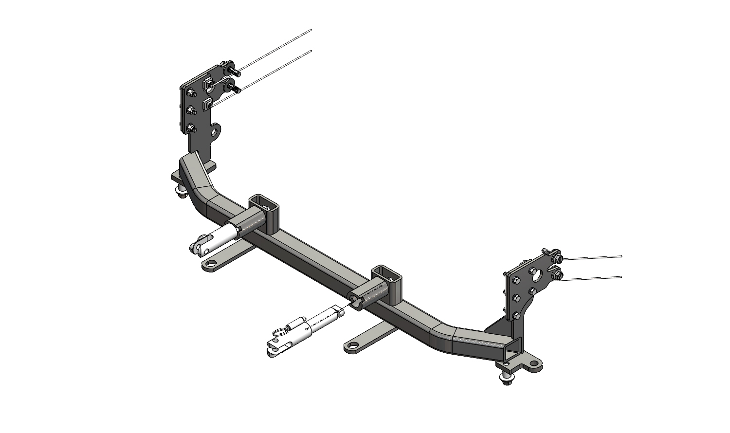 Blue Ox BX1737 - Tow Bar Base Plate, Black, Powder Coat