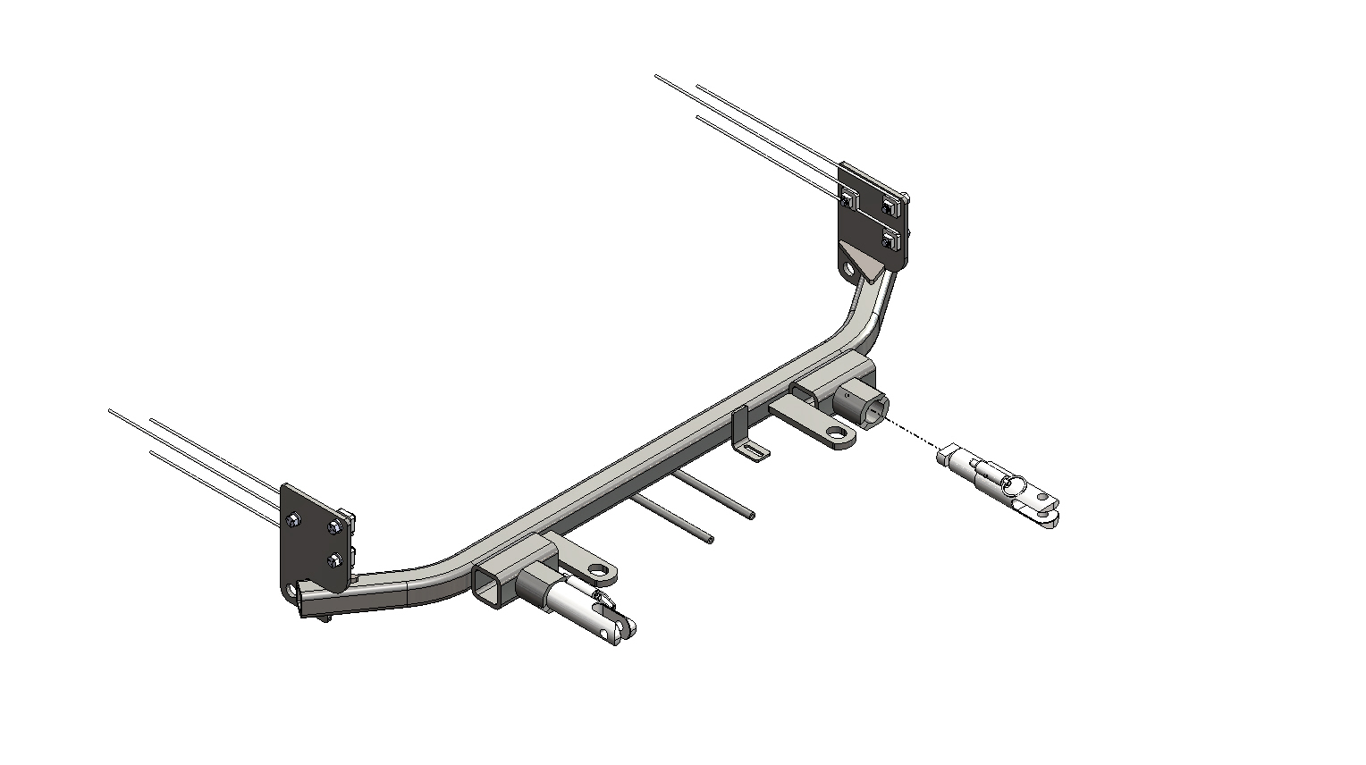 Blue Ox BX1741 - Tow Bar Base Plate, Black, Powder Coat