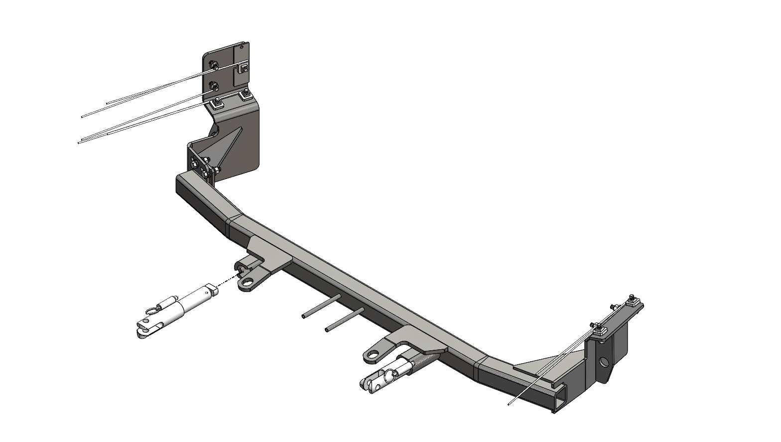 Blue Ox BX1755 - Tow Bar Base Plate, Black, Powder Coat