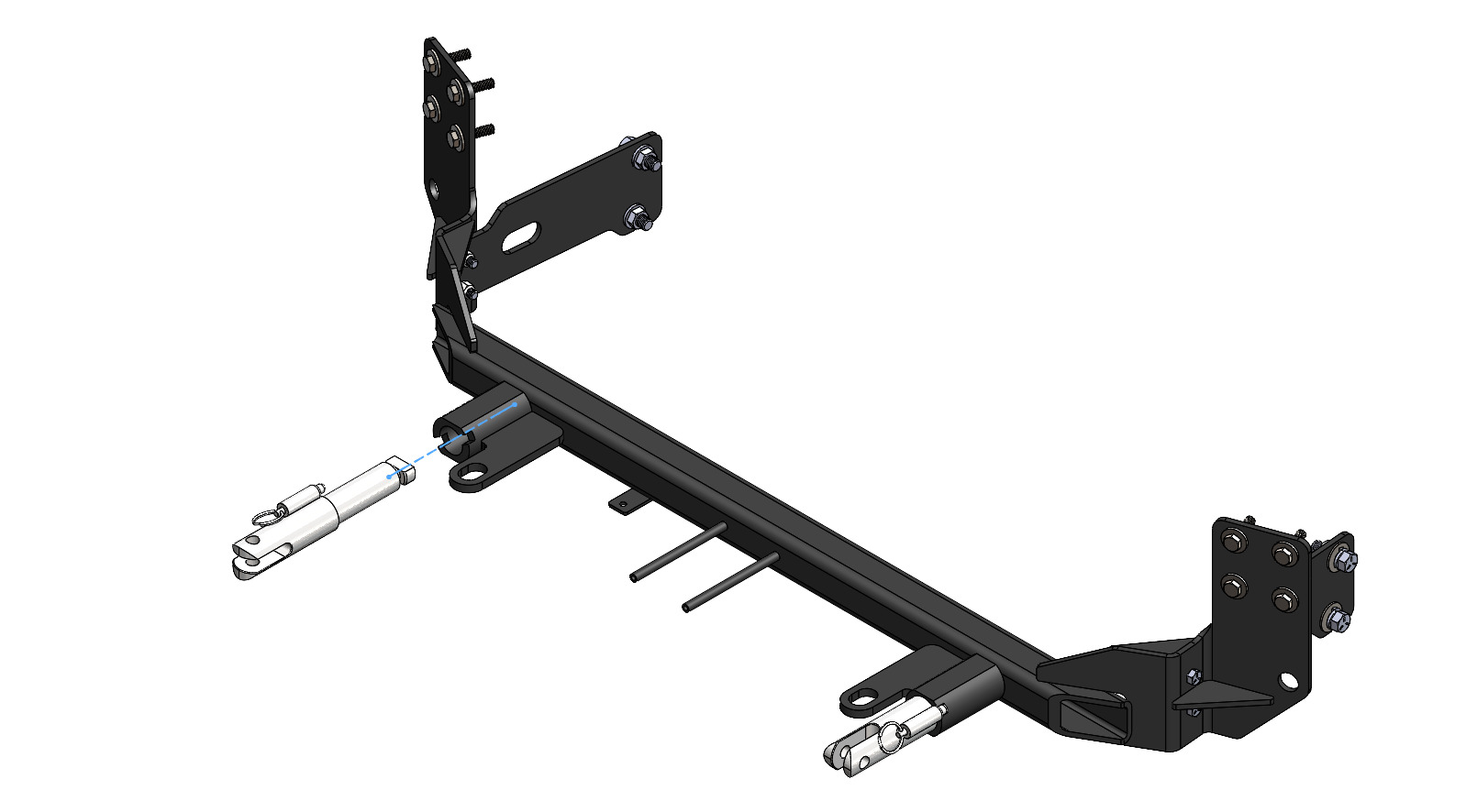Blue Ox BX1764 - Tow Bar Base Plate, Powder Coat