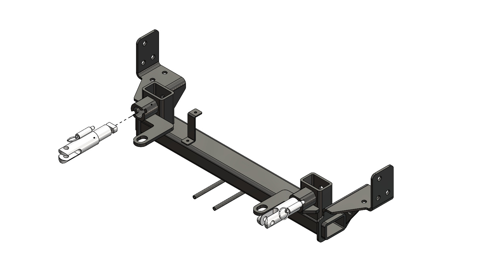 Blue Ox BX1766 - Tow Bar Base Plate, Black, Powder Coat