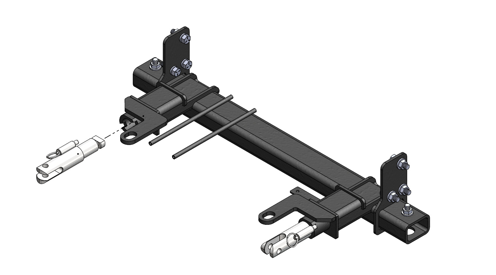 Blue Ox BX1767 - Tow Bar Base Plate, Black, Powder Coat