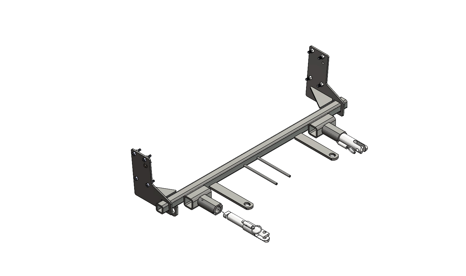 Blue Ox BX1846 - Tow Bar Base Plate, Black, Powder Coat