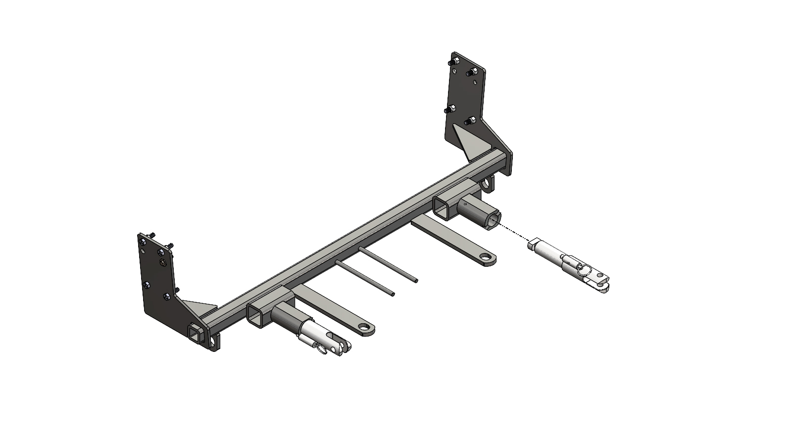 Blue Ox BX1852 - Tow Bar Base Plate, Black, Powder Coat