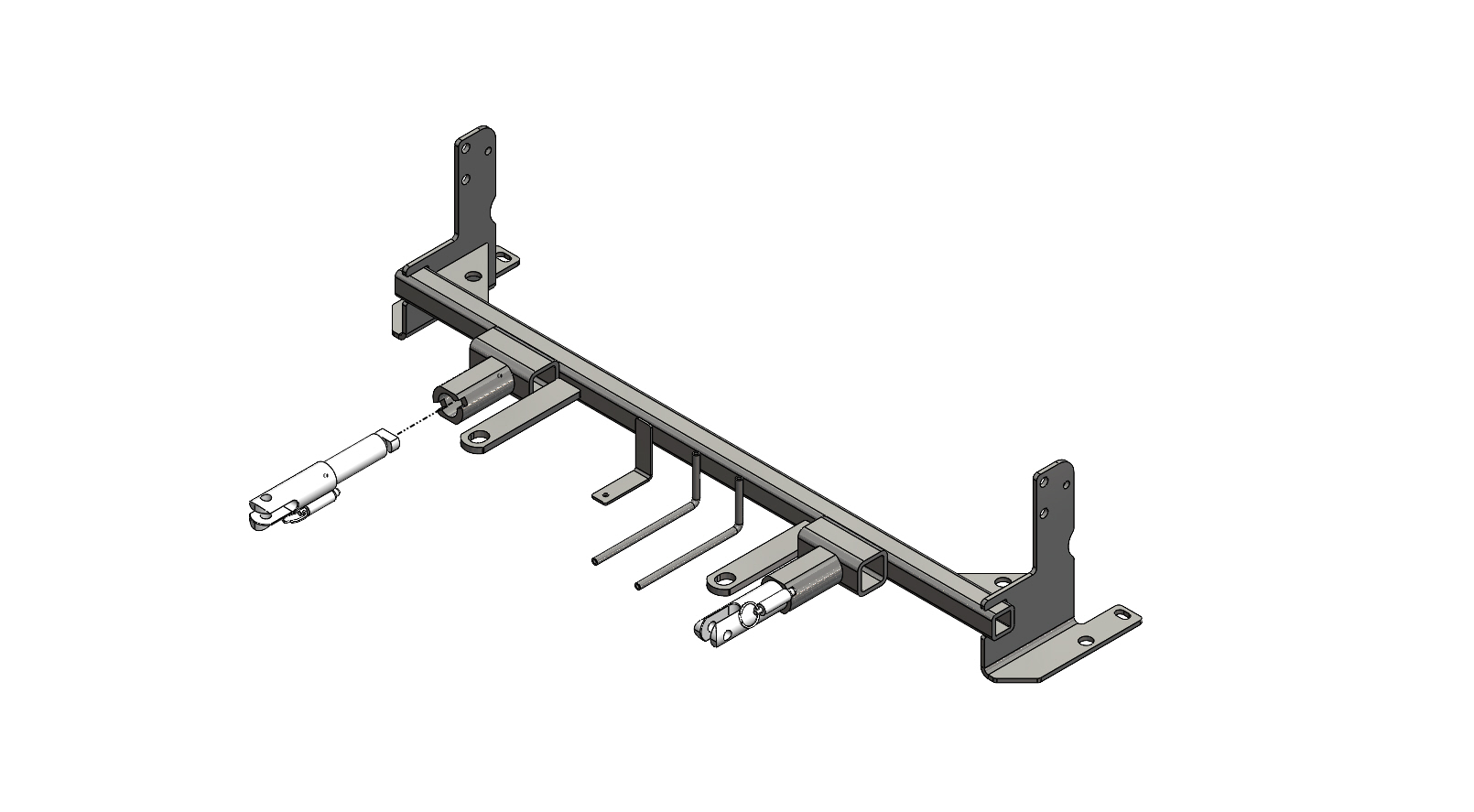 Blue Ox BX1856 - Tow Bar Base Plate, Black, Powder Coat