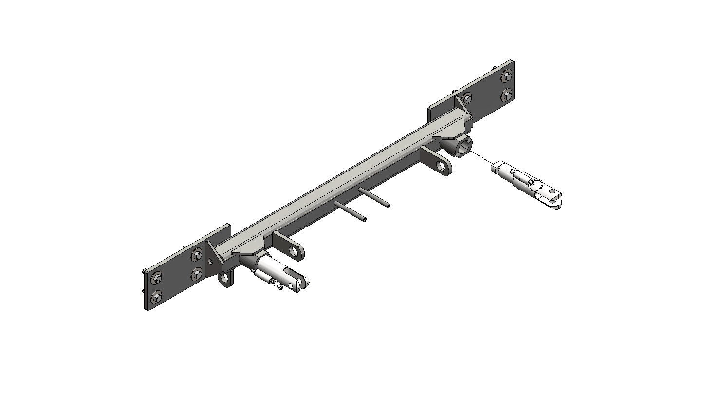 Blue Ox BX1989 - Tow Bar Base Plate, Black, Powder Coat