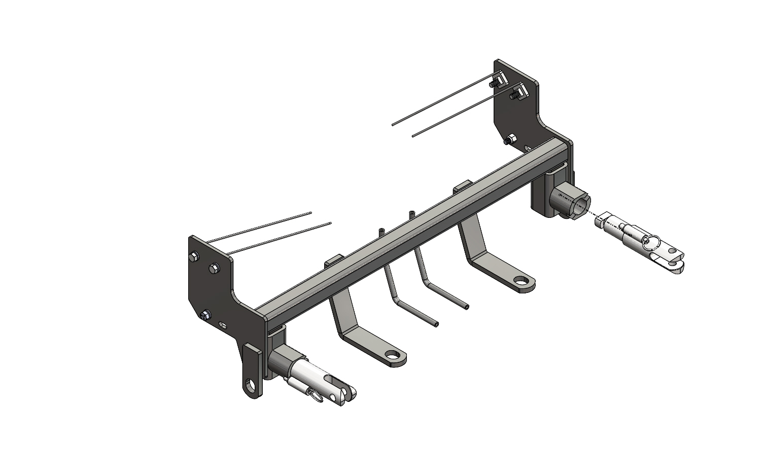 Blue Ox BX1990 - Tow Bar Base Plate, Black, Powder Coat