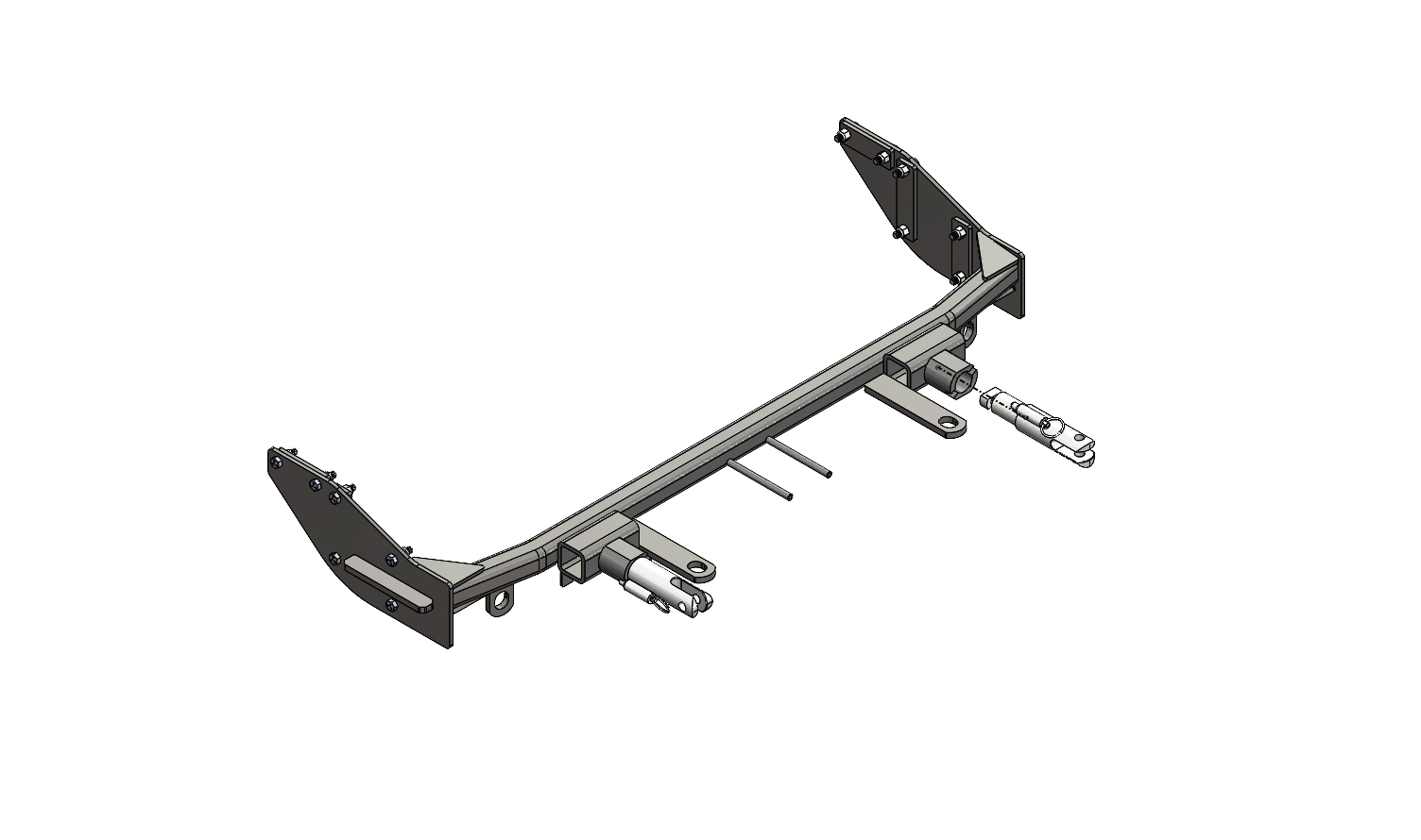Blue Ox BX1994 - Tow Bar Base Plate, Black, Powder Coat