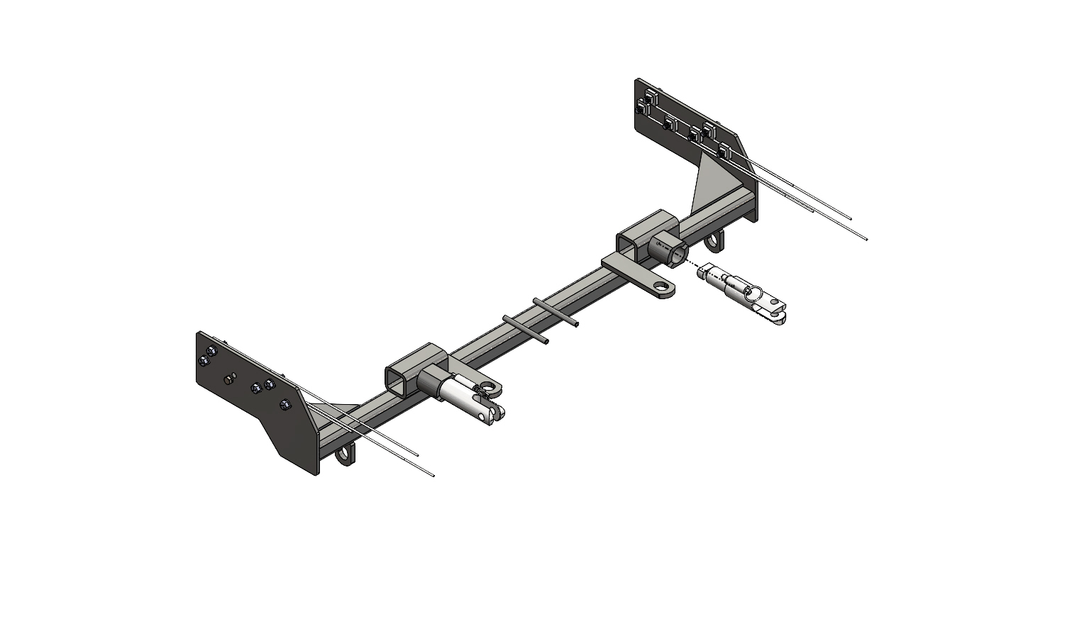 Blue Ox BX1995 - Tow Bar Base Plate, Black, Powder Coat