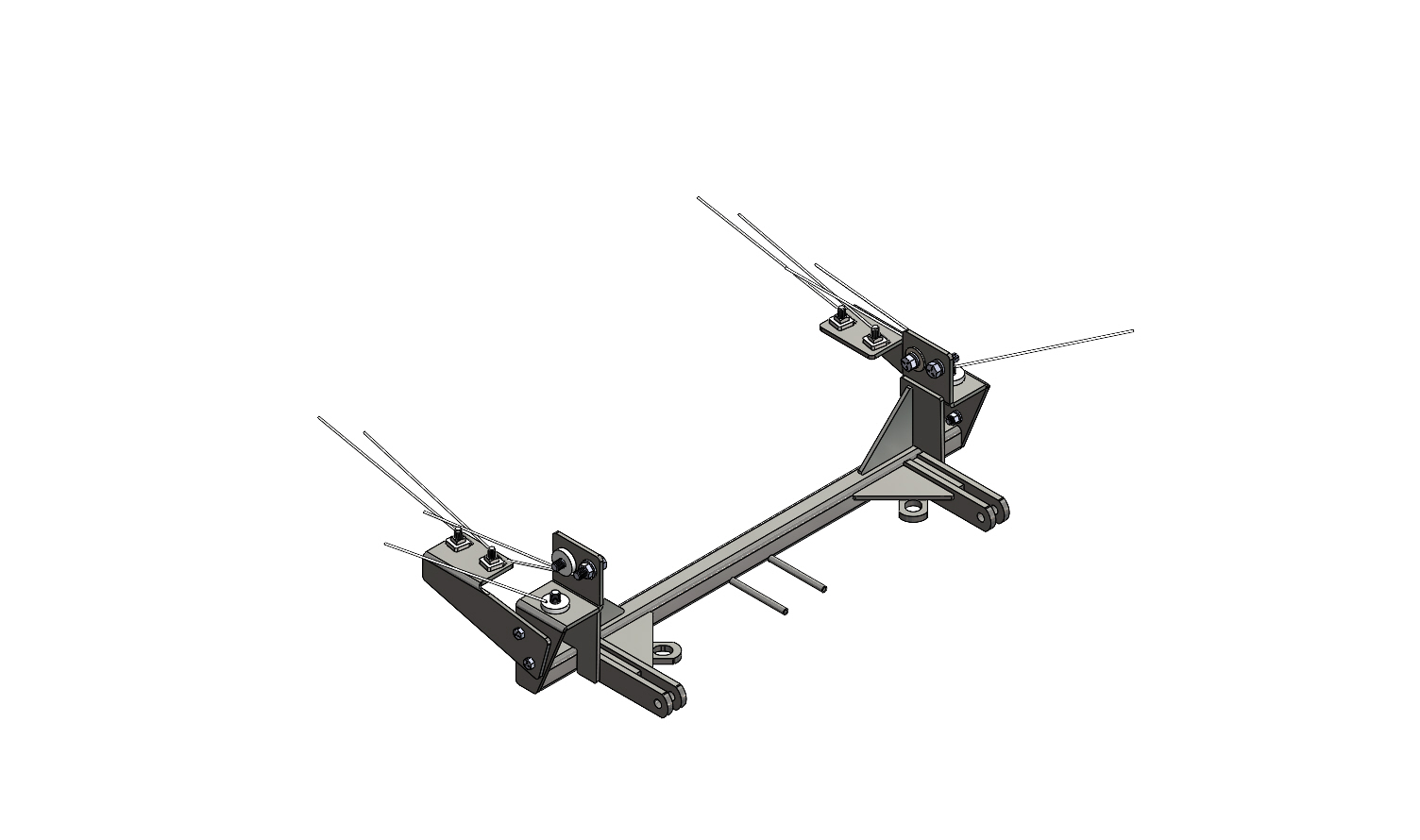 Blue Ox BX2170 - Tow Bar Base Plate, Black, Powder Coat