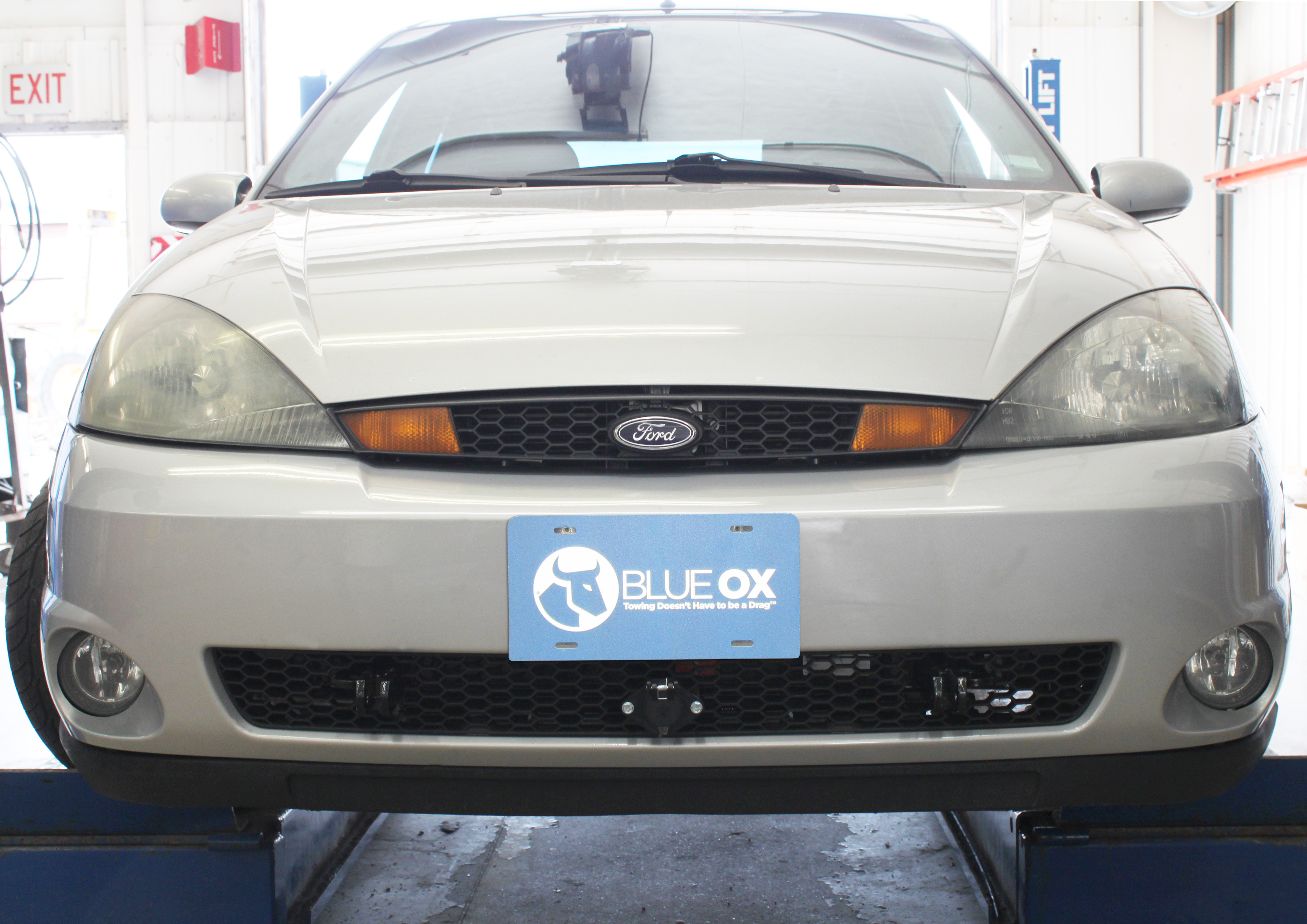 Blue Ox BX2173 - Tow Bar Base Plate, Black, Powder Coat