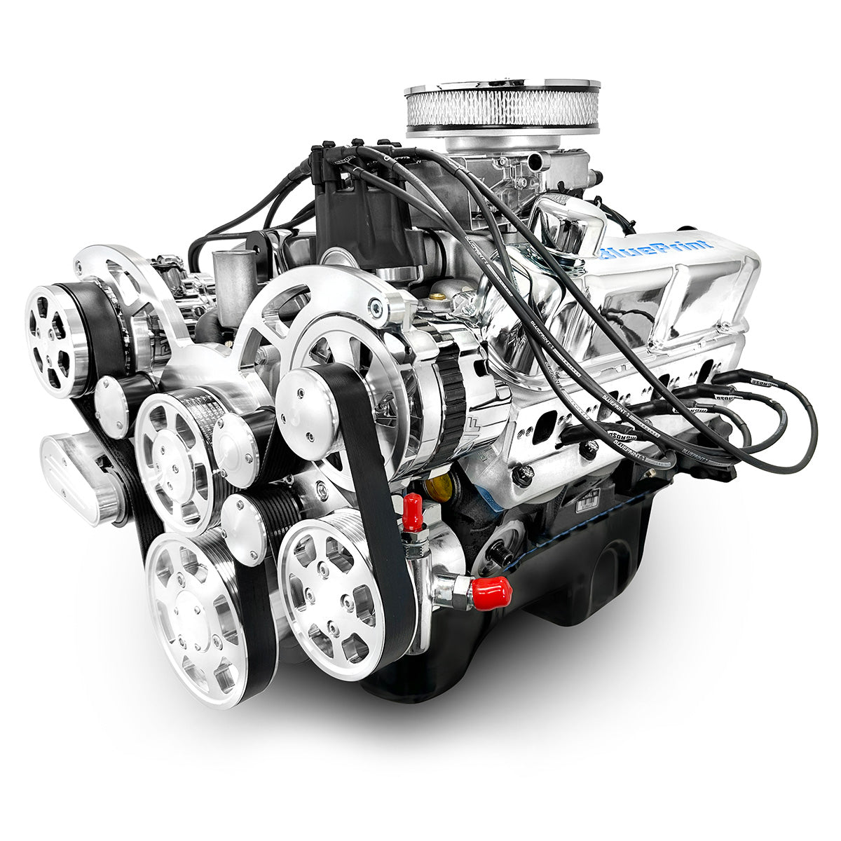 347 Racing Engine New BluePrint Small Block Ford 347 c.i. Crate Engine - dressed ...