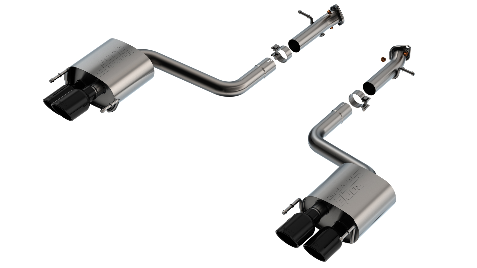 Borla 11981BC - Axle-Back Exhaust Systems, T-304 Stainless Steel