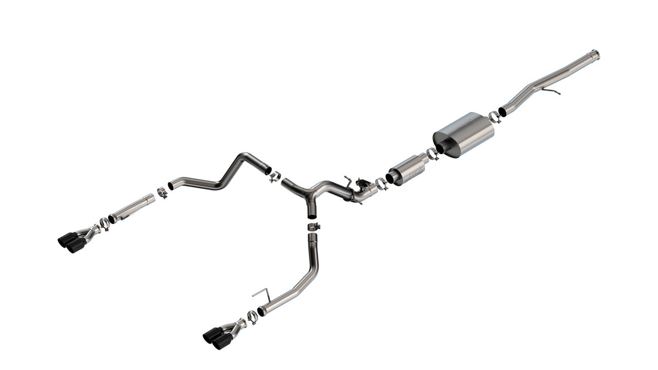 Borla 2025-2025 Chevrolet Silverado 1500/ GMC Sierra 1500 Cat-Back Exhaust System S-Type Part # 140994BC