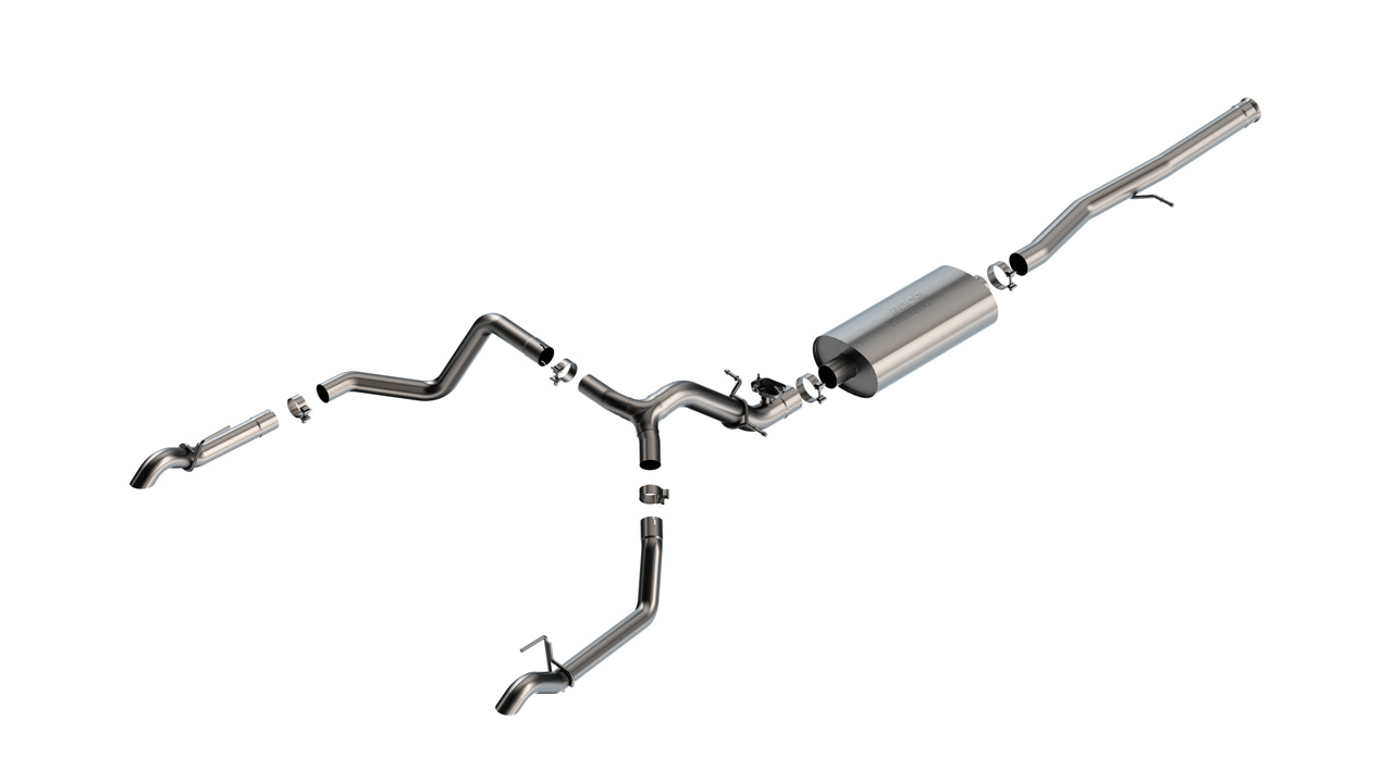 Borla 2024-2025 Chevrolet Silverado 1500 ZR2/ 2024-2025 GMC Sierra 1500 AT4X Cat-Back Exhaust System Touring