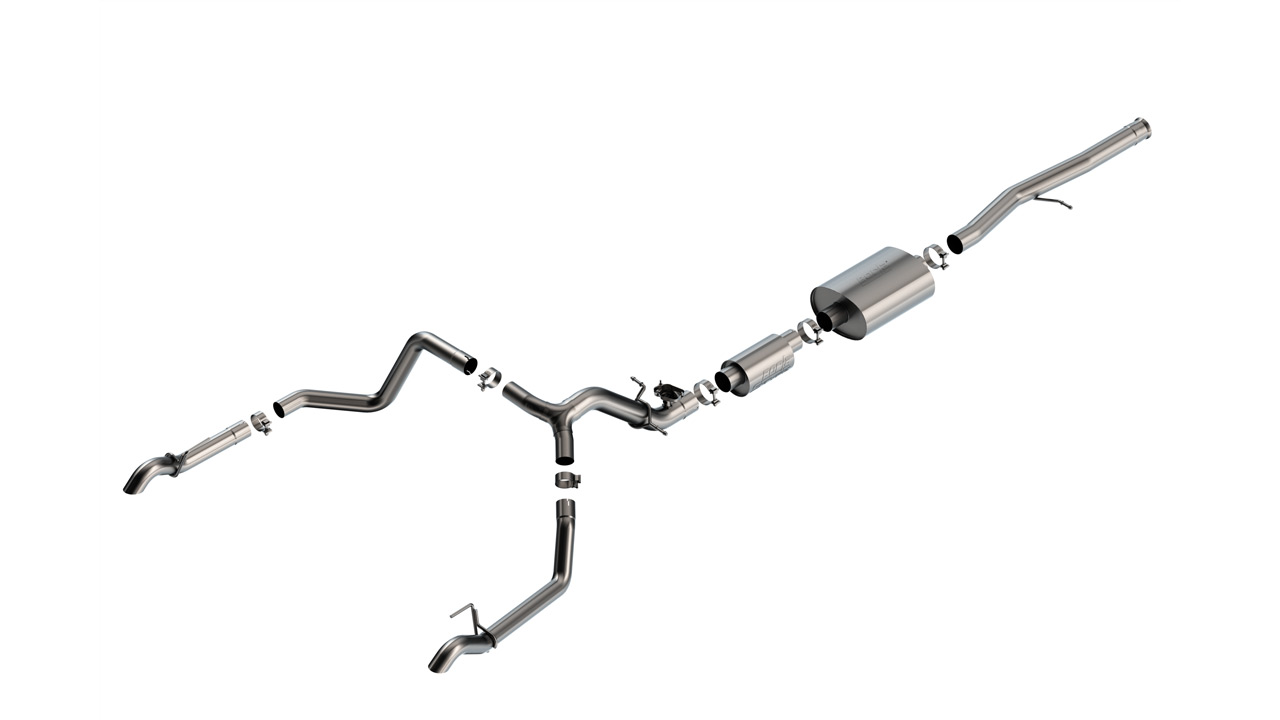 Borla 2024-2025 Chevrolet Silverado 1500 ZR2/ 2024-2025 GMC Sierra 1500 AT4X Cat-Back Exhaust System S-Type