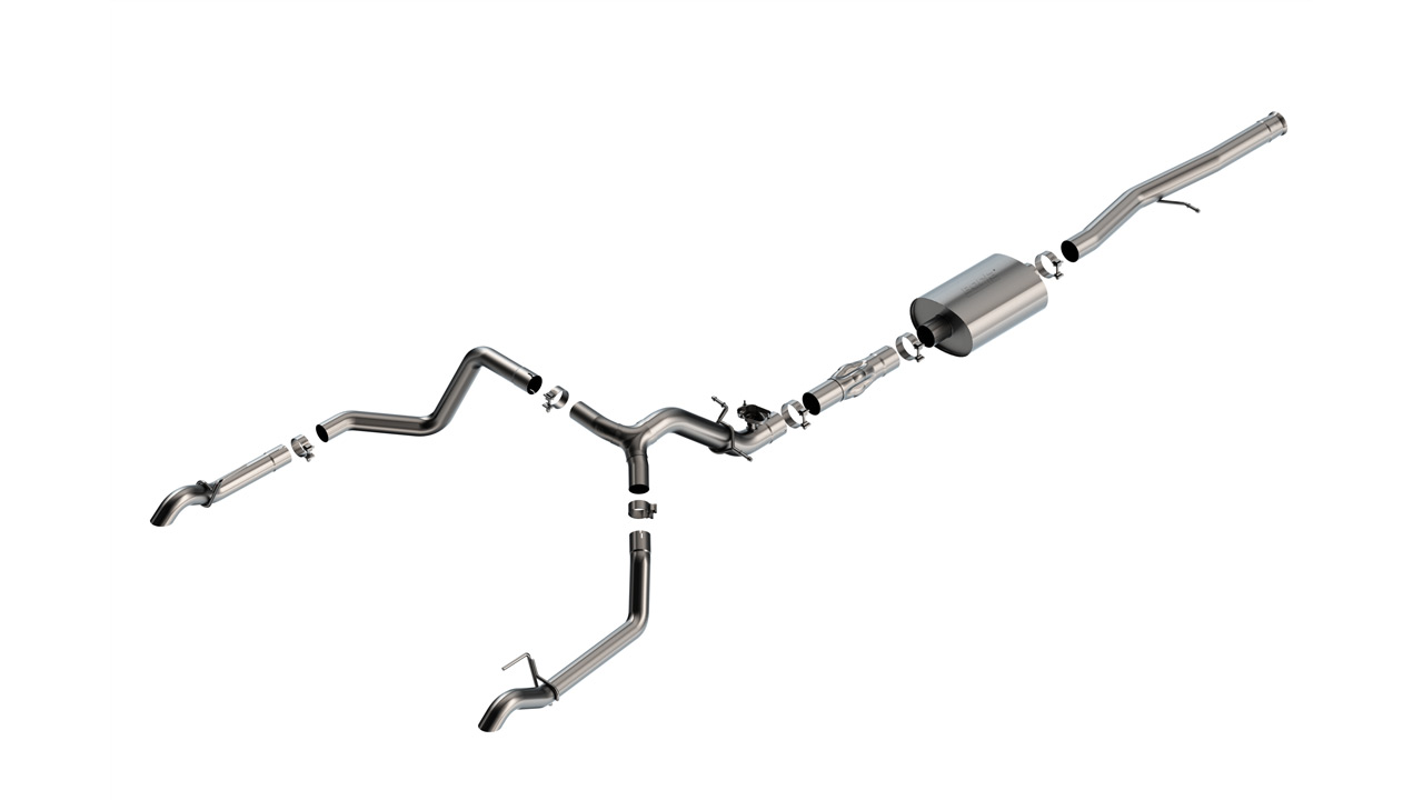 Borla 2024-2025 Chevrolet Silverado 1500 ZR2/ 2024-2025 GMC Sierra 1500 AT4X Cat-Back Exhaust System ATAK