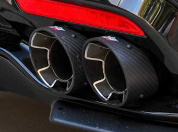 Borla 2018-2021 Kia Stinger Tip Kit Dual Round Angle-Cut Carbon Fiber - Bright