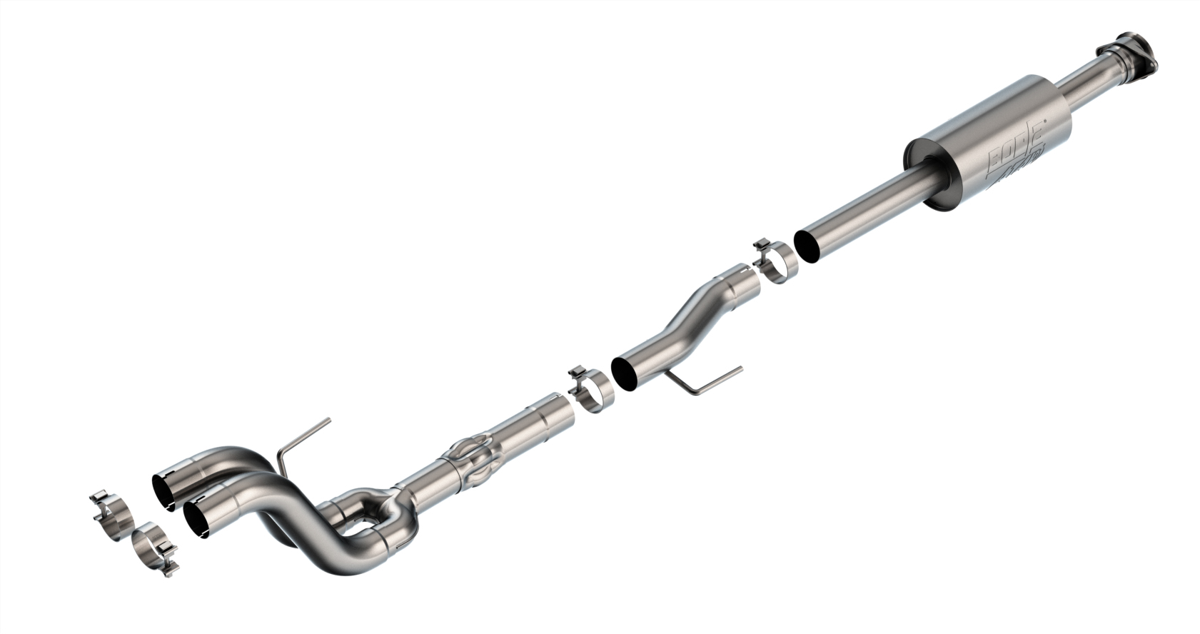 Borla 2021-2025 Ford F-150 Tremor/ 2021-2025 F-150 Black Appearance Package Mid-Pipes ATAK Part # 60732