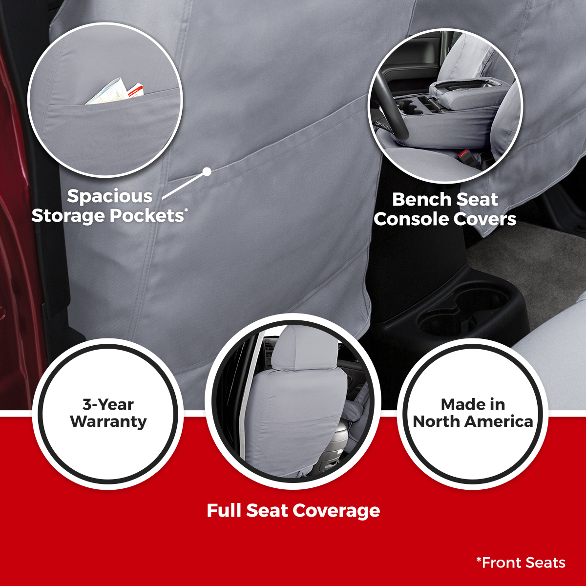 Seat Saver SS1248PCTP - Saver Polycotton Seat Covers, Taupe