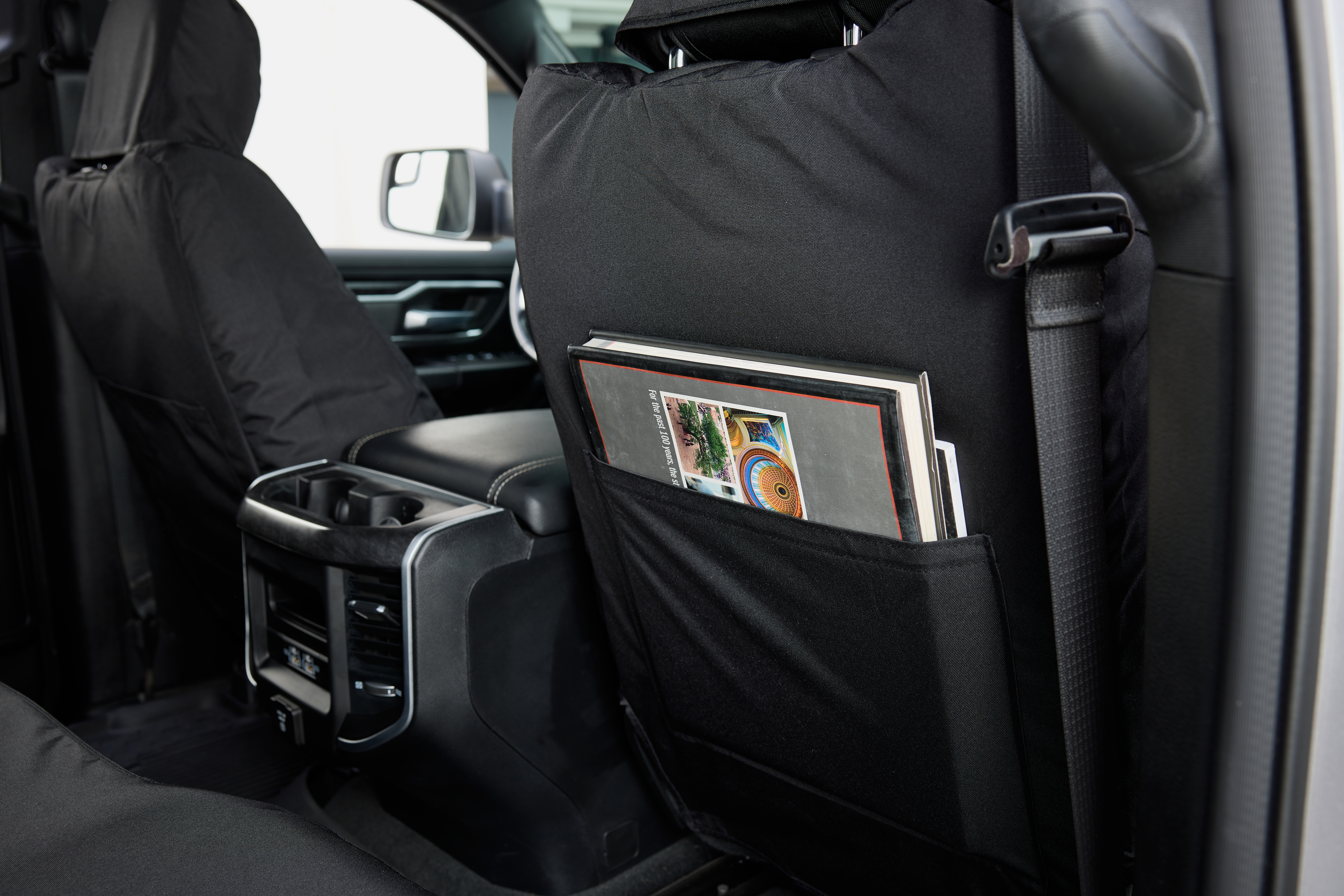 Seat Saver SSR8396FR11WFBK - Saver Custom Seat Covers, Black, Endura